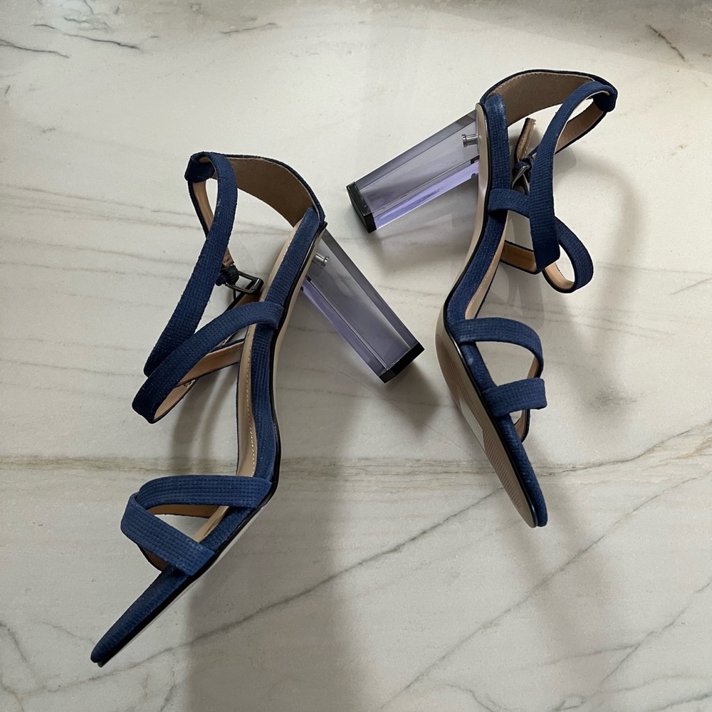 Luxury Rebel Driscoll Blue Denim Heels